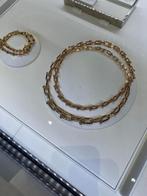 Gouden armband 14 karaat ketting met armband Tiffany, Ophalen of Verzenden, Nieuw, Goud, Goud