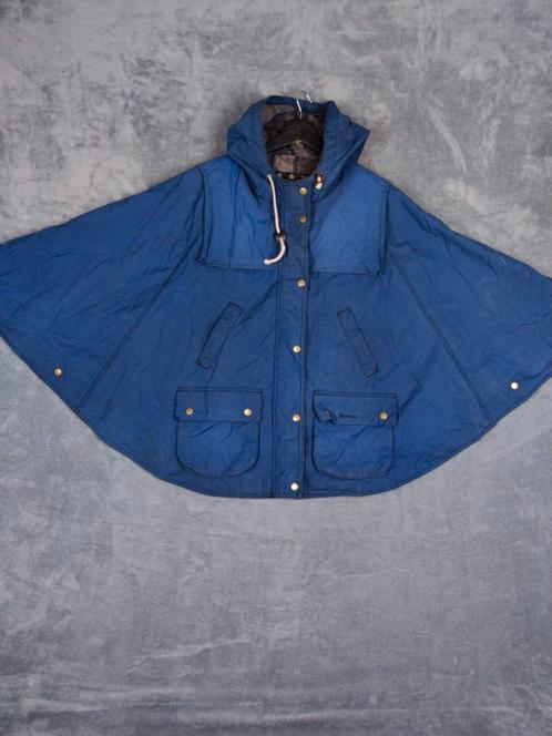 Barbour Poncho Cape Wax 42 Blauw, Kleding | Dames, Jassen | Winter, Zo goed als nieuw, Maat 42/44 (L), Blauw, Ophalen of Verzenden