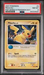 Pikachu POP Series 6 Pokemon Day PSA 8, Nieuw, Ophalen of Verzenden, Losse kaart