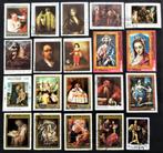 Schilderkunst Schilderijen - 20 mooie grote zegels, Ophalen of Verzenden, Gestempeld, Overige thema's