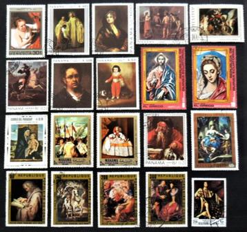 Schilderkunst Schilderijen - 20 mooie grote zegels beschikbaar voor biedingen