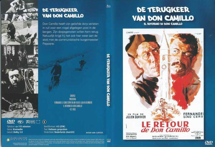 De terugkeer van Don Camillo 1953 DVD met Fernandel, Cd's en Dvd's, Dvd's | Klassiekers, Zo goed als nieuw, Komedie, 1980 tot heden