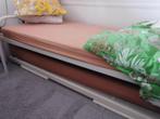logeerbed, Ophalen, Verstelbaar, 90 cm, Wit