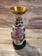 Cloisonné vaas met bloemmotief, Antiek en Kunst, Ophalen