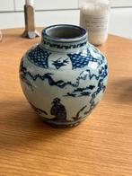 Chinees Blue and white figure-patterned jar vase vaas, Ophalen of Verzenden