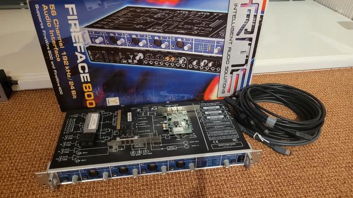 RME Fireface 800 Audio Interface - FireWire, Muziek en Instrumenten, Mengpanelen, Zo goed als nieuw, Ophalen of Verzenden
