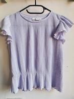 Lila luchtig peplum topje met ribbeltjes S, Paars, Ophalen of Verzenden, Zo goed als nieuw, Maat 36 (S)