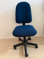 Bureaustoel blauw, Huis en Inrichting, Ophalen, Zo goed als nieuw, Blauw, Bureaustoel