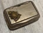 Zelfgemaakt doosje met korps mariniers embleem 1947, Verzenden, Marine, Nederland, Embleem of Badge