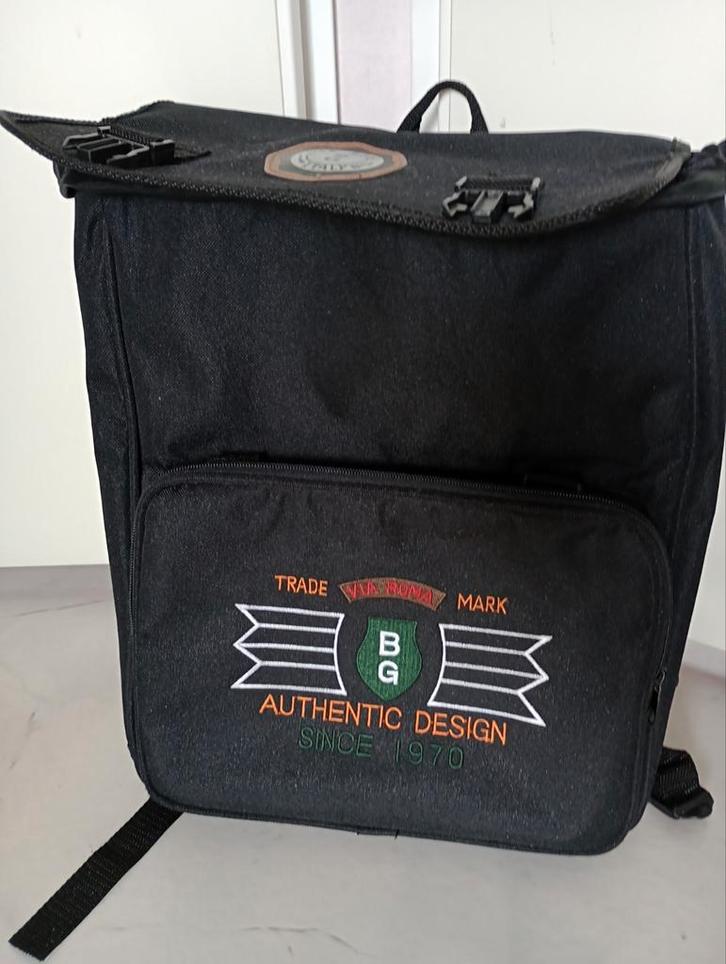 Zwarte Rugzak - Via Roma Authentic Design, Sieraden, Tassen en Uiterlijk, Tassen | Rugtassen, Zo goed als nieuw, Overige merken