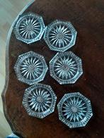 Set van 6 vintage glazen onderzetters, Antiek en Kunst, Ophalen of Verzenden