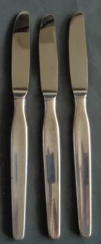 KELTUM INGRID 3x verzilverde tafelmes 22,5cm mes set PLEET k, Ophalen of Verzenden, Zo goed als nieuw, Zilver
