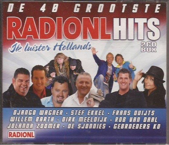 Dubbel CD De 40 grootste RadioNLhits, Cd's en Dvd's, Cd's | Nederlandstalig, Zo goed als nieuw, Levenslied of Smartlap, Boxset