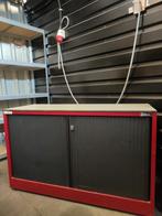 Mooie Metalen Roldeuren kast / archiefkast rood met zwart !, Ophalen of Verzenden, Zo goed als nieuw, 25 tot 50 cm, 100 tot 150 cm