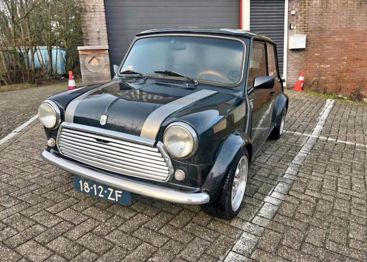 Mini 1300 1.3 1973 Zwart apkvrij en wegenbelastingvrij, Auto's, Mini, Particulier, Overige modellen, Benzine, Hatchback, Handgeschakeld