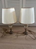 2 klassieke tafel lampen bedlampjes schemerlamp 44 cm hoog, Ophalen, Zo goed als nieuw, Minder dan 50 cm