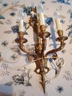 barok wandlamp messing italiaans brocante, Ophalen of Verzenden, Zo goed als nieuw