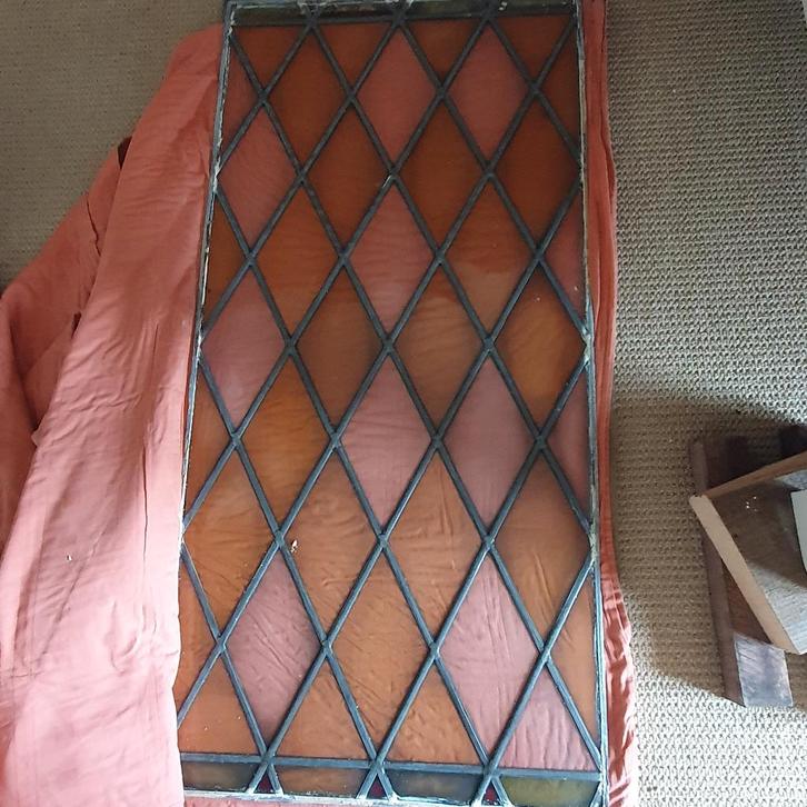 Glas in lood ramen, Doe-het-zelf en Verbouw, Glas en Ramen, Gebruikt, Overige typen, 80 tot 120 cm, Minder dan 80 cm, Glas in lood