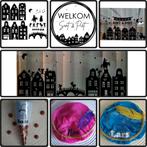 Sinterklaas artikelen muts raamstickers straat pepernoten, Ophalen of Verzenden, Nieuw