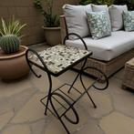 vintage tegeltafel / plantentafel / bijzettafel, Ophalen