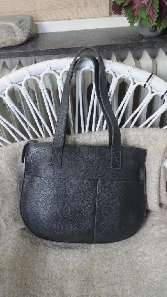 Keecie, leren schouder tas, zwart, Dream Team, Sieraden, Tassen en Uiterlijk, Tassen | Damestassen, Zo goed als nieuw, Overige typen