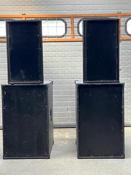 geluidset met Electro Voice Deltamax top+ RCF 2x18" sub, Audio, Tv en Foto, Luidsprekers, Gebruikt, Overige merken, Ophalen