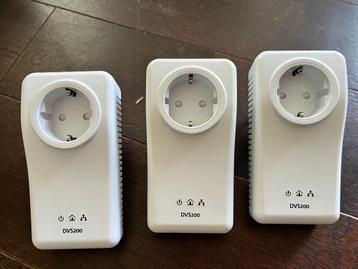 3x KPN DVS-200 Powerline adapter beschikbaar voor biedingen