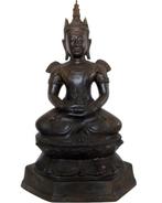 Antiek Noord-Thais Bronzen Boeddhabeeld – Chiang Saen/Lanna, Ophalen of Verzenden, Gebruikt