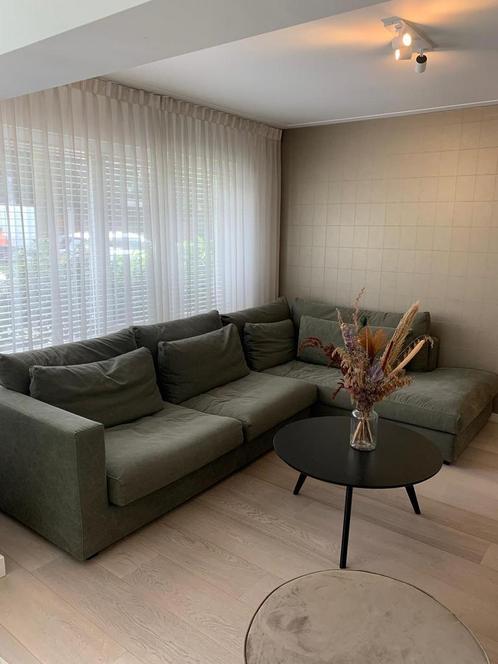 Grote hoekbank, Huis en Inrichting, Banken | Complete zithoeken, Gebruikt, Stof, Ophalen