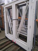 2 setjes hardhout kozijn met dubbele deuren, Ophalen, 120 cm of meer, 215 cm of meer, Buitendeur