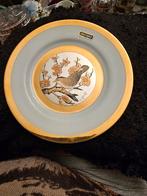Vintage Chokin-kunst -Vogelontwerp - 24 kt goudgerande plaat, Ophalen of Verzenden