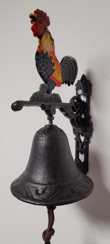 Haan kip bel klein van gietijzer wanddeco deurbel deco  beschikbaar voor biedingen