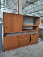 Vintage sixties Deens design vitrinekast, Huis en Inrichting, Kasten | Buffetkasten, Ophalen, Zo goed als nieuw, 25 tot 50 cm
