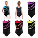 Turnpakje zwart + kleur 122 128 134 140 146 152 158 164, Zwart, Nieuw, Ophalen of Verzenden, Turnpak(je)