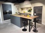 Mat gelakte donkergroene keuken met houten blad, Ophalen, Overige typen, Nieuw, Hout