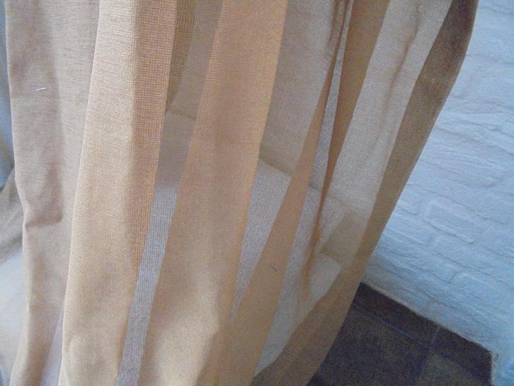 inbetween gordijnen, Huis en Inrichting, Stoffering | Gordijnen en Lamellen, Gebruikt, 200 cm of meer, 50 tot 100 cm, Bruin, Ophalen