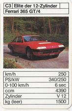 C403 autokaartje ferrari 365 gt/4, Ophalen of Verzenden, Nieuw, Auto's