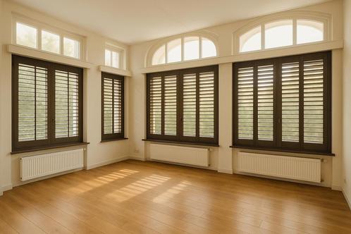 Houten Lamellen | Bruin, Huis en Inrichting, Stoffering | Gordijnen en Lamellen, Gebruikt, 200 cm of meer, Bruin, Ophalen