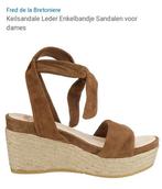 Fred de la bretoniere wedges, Fred de la Bretoniere, Bruin, Zo goed als nieuw, Sandalen of Muiltjes