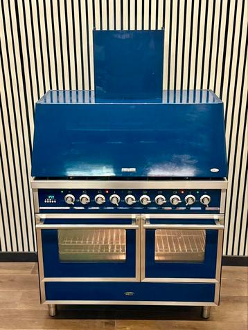 Luxe Boretti Fornuis 6 pits dubbele oven & Afzuigkap 100 cm beschikbaar voor biedingen