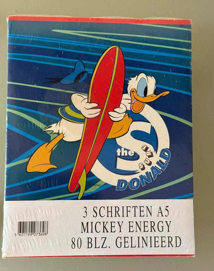 Set van 3 Disney Schriften A5 – Donald & Katrien, Verzamelen, Disney, Nieuw, Papier, Kaart of Schrift, Donald Duck, Ophalen of Verzenden