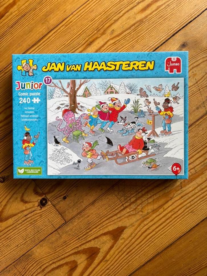 Jan van Haasteren junior 240 schaatsen, Hobby en Vrije tijd, Denksport en Puzzels, Nieuw, Legpuzzel, Minder dan 500 stukjes, Ophalen of Verzenden