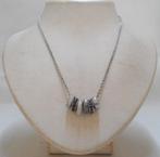 Zilveren verstelbare Ti Sento ketting met hangers nr.972