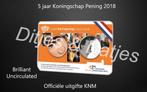 5 jaar Koningschap Penning 2018 in coincard KNM, Postzegels en Munten, Penningen en Medailles, Ophalen of Verzenden, Overige materialen