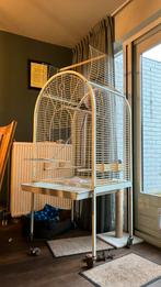 parrot cage / papegaaikooi, white, metal, can be dismantled, Vogelkooi, Gebruikt, Metaal, Ophalen