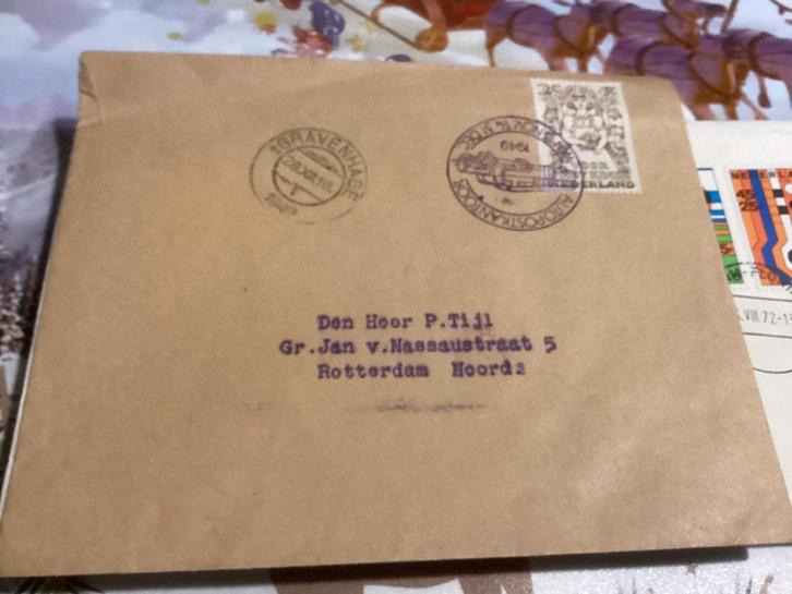 No6974 Kinderzegel Auto-postkantoor ´s-Gravenhage 28--12-194, Postzegels en Munten, Postzegels | Eerstedagenveloppen, Onbeschreven