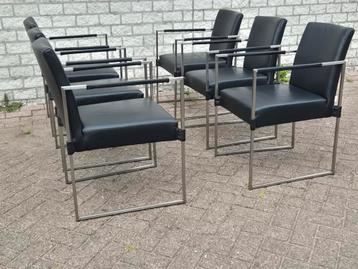 Bert plantagie design eetkamerstoelen zwart leer mdl: Clark  beschikbaar voor biedingen