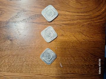 3 gelegenheidsmunten van 5 cent kon.huis beschikbaar voor biedingen