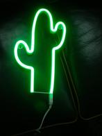 Neon wandlamp Cactus groen neon. Nieuw 36x29 cm. Op lichtnet, Ophalen of Verzenden