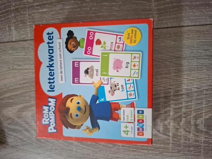 Letterkwartet, Hobby en Vrije tijd, Gezelschapsspellen | Kaartspellen, Zo goed als nieuw, Ophalen of Verzenden